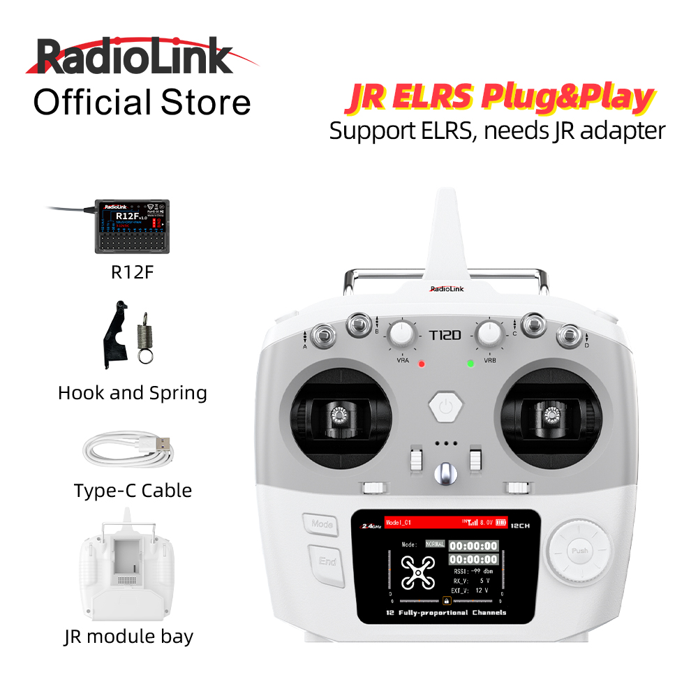 Drone Rc Boat - Módulo RadioLink T12D JR 12CH 2.4GHz