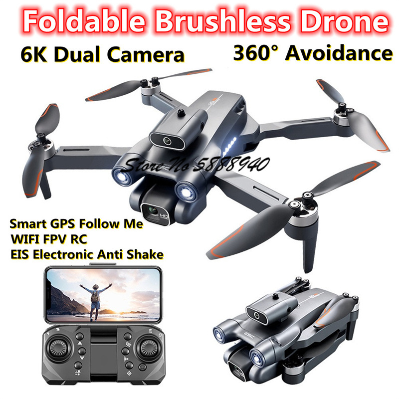 Drone S1S Rc Quadcopter - Drone Dobrável com Controle Remoto, Fluxo
