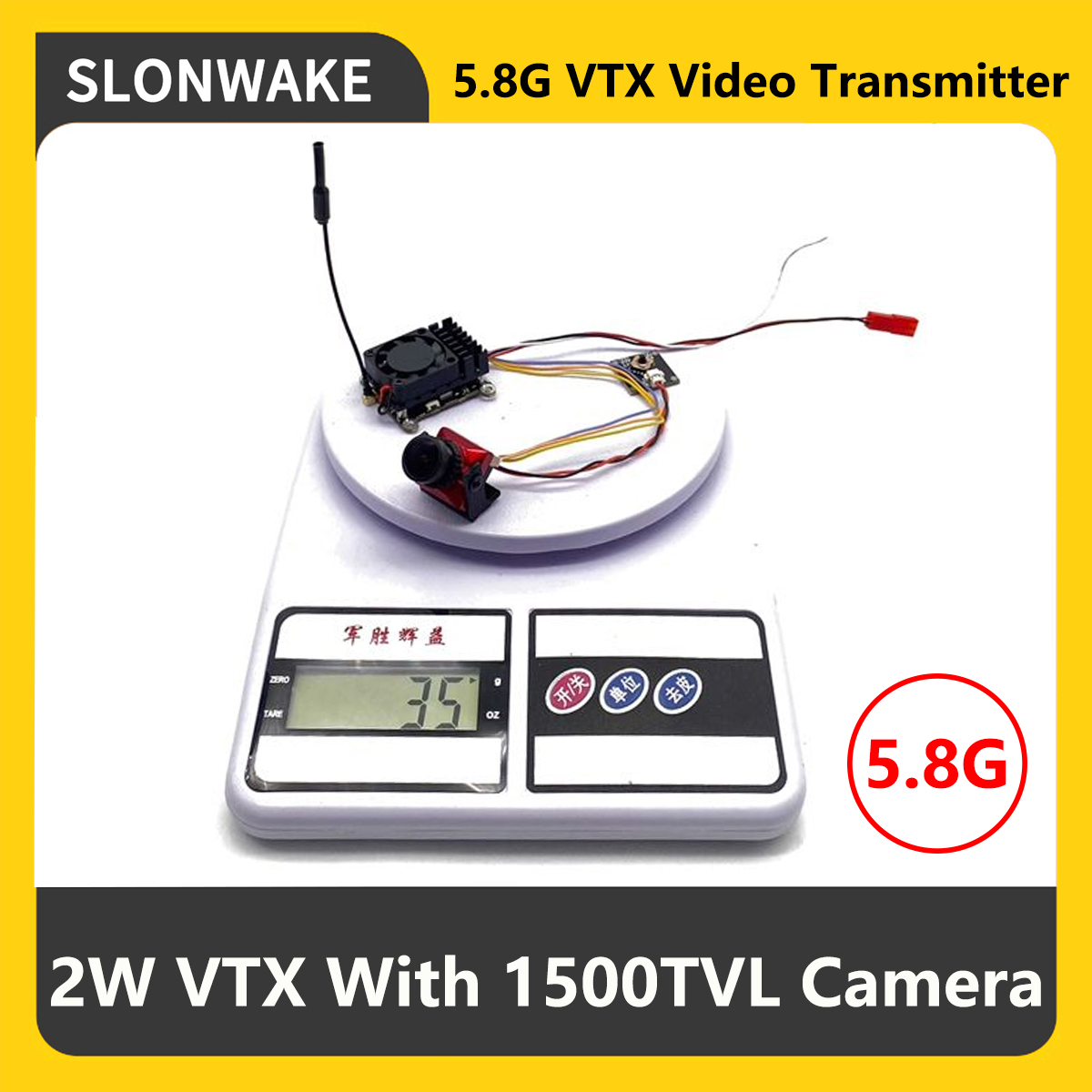 Drone Rc With Camera - Transmissor FPV VTX SLONWAKE 5.8G 2000mW