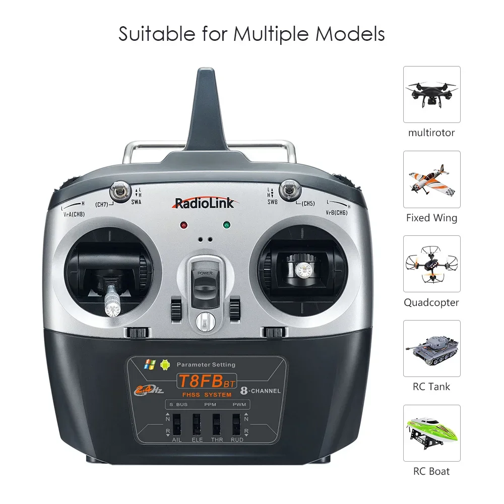 Drone Rc Setup - Radiolink T8FB: Controlador RC 2.4G FHSS
