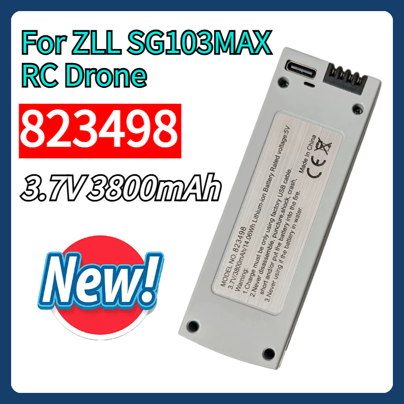 Drone Zll Rc - 823498 3.7V 3800mAh para B8S SG103MAX