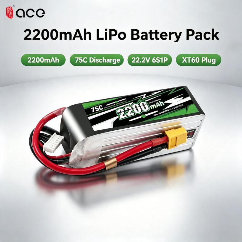 Drone Rc Race - NOVA Bateria Lipo Gens ACE 22.2V
