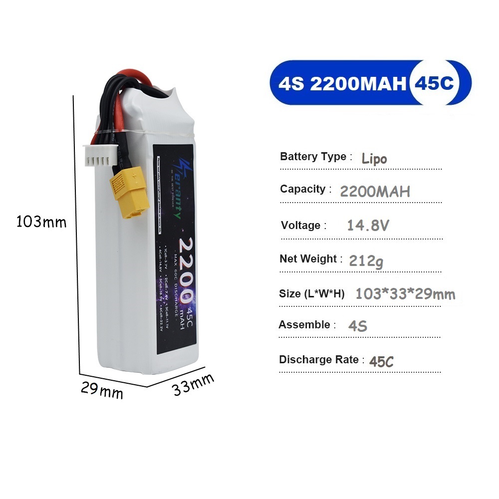 Bateria lipo 4S, 14.8v, 1500ma - Drone Rc Race avaliação e preço