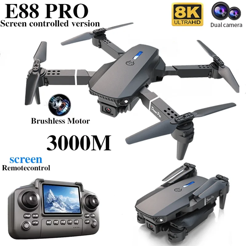 Drone Profissional E88 PRO com - Drone Rc Harness avaliação e preço