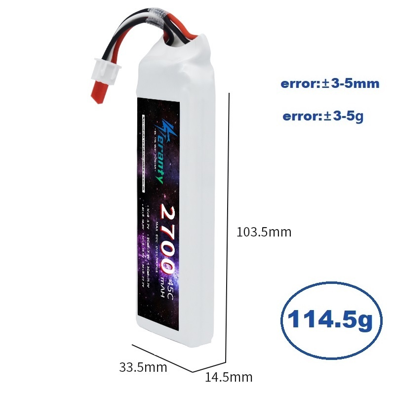 1/3 pçs 2s 7.4v bateria lipo 2 - Drone Rc Race avaliação e preço