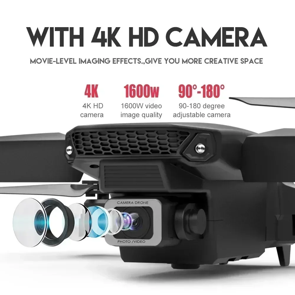 E88 pro wifi fpv drone grande  - Drone Rc Harness avaliação e preço