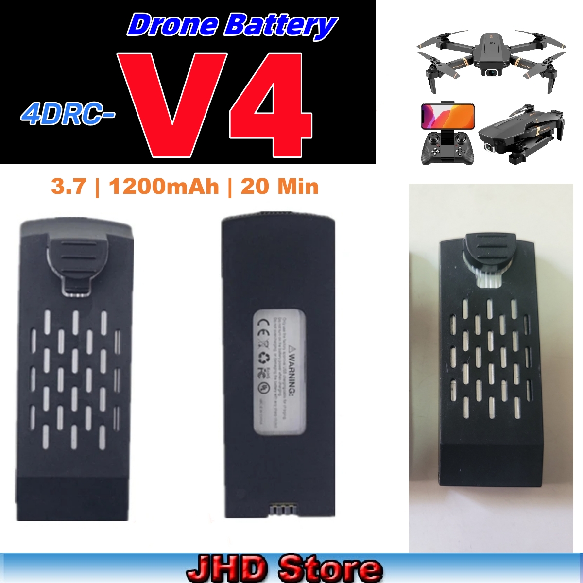 Bateria jhd 4drc v4 bateria 3. - Drone Rc V4 avaliação e preço