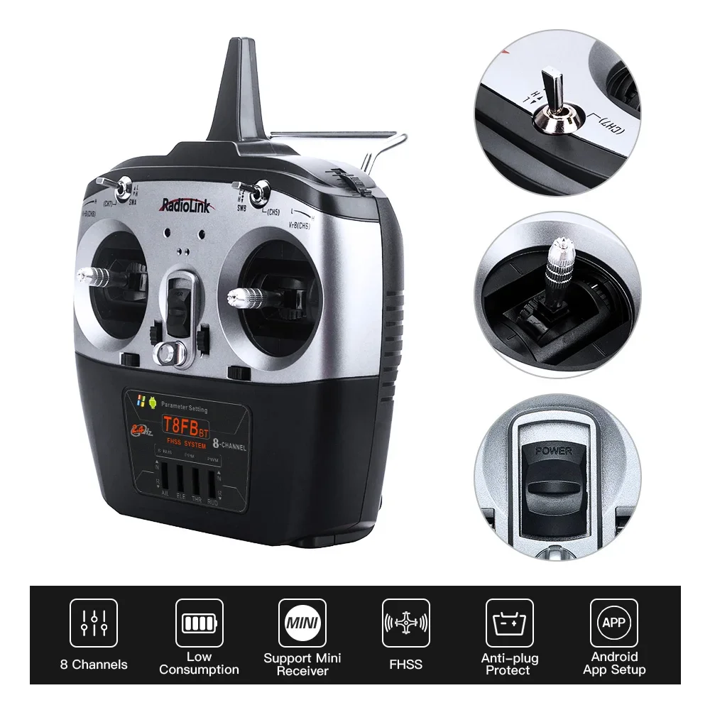 Radiolink T8FB: Controlador RC - Drone Rc Setup avaliação e preço
