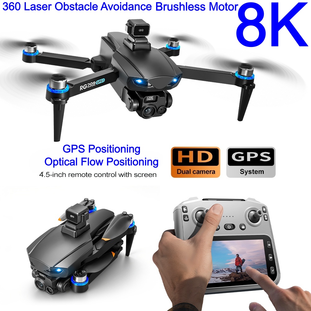 Novo drone 8k com câmera hd, l - Drone Rc Gps avaliação e preço