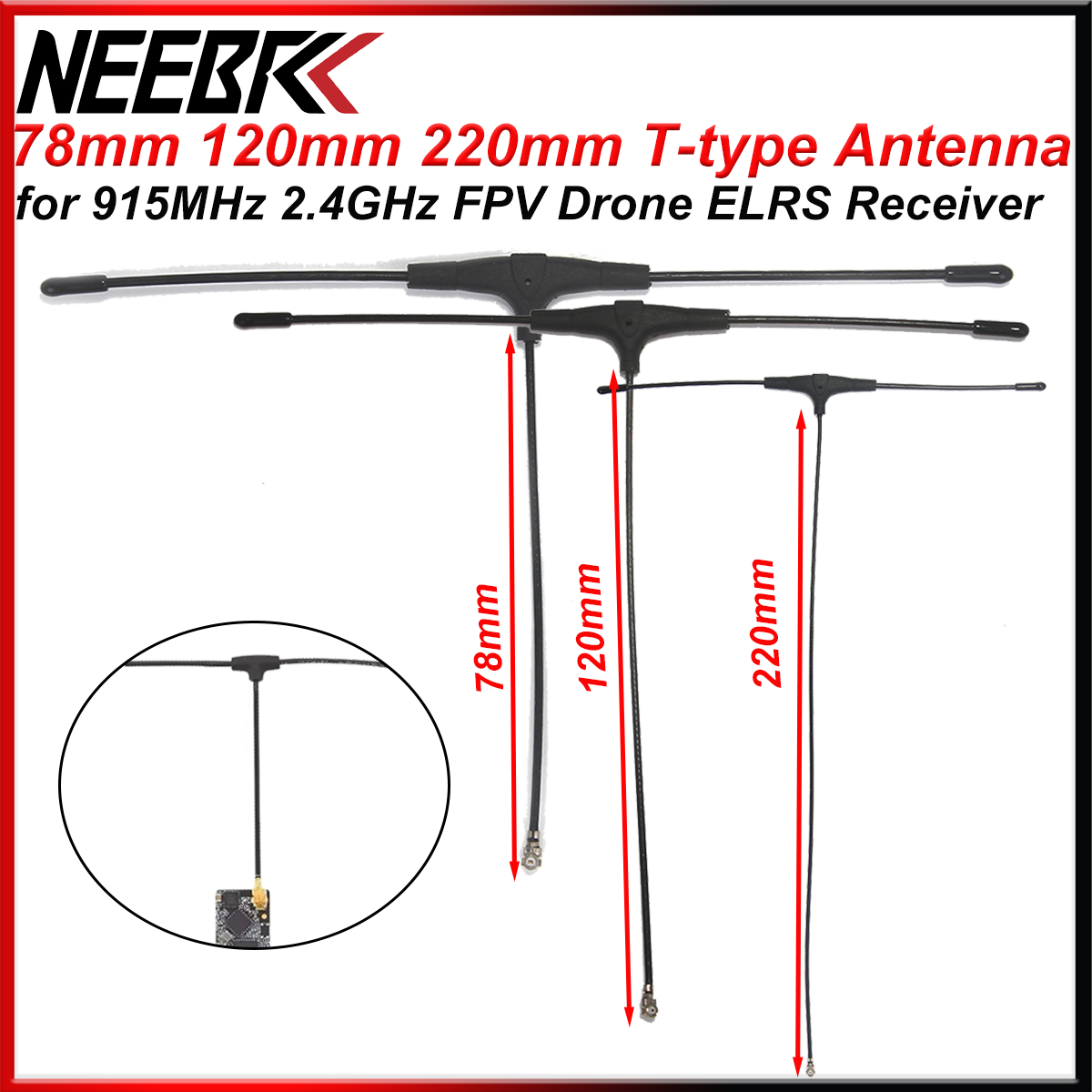 Drone FPV 915MHz 2.4GHz Antena - Crossfire Receiver Rx avaliação e preço