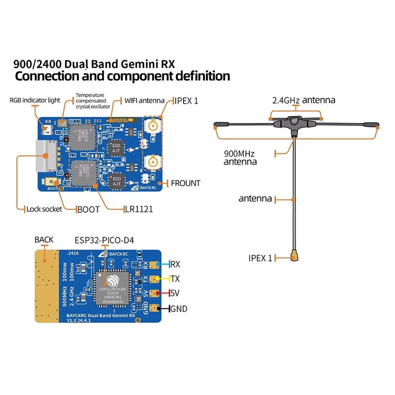 B78B-900Mhz 2.4Ghz 915M ELRS R - Drone Rc Race avaliação e preço